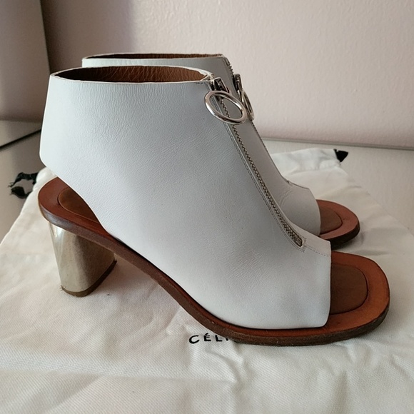 Céline Bam Bam Zipped Open-toe Booties - Picture 4 of 7